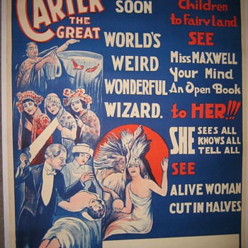 Carter "Coming Soon" Original Stone Lithograph Poster - Posters and Prints