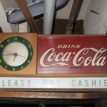 coke mantel style clock