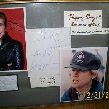 Happy Days Reunion 1996 Autographs at Airport when they were waiting for Limo  - Movies