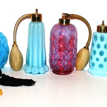 Fenton glass made for DeVilbiss – 1940s - Bottles