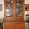 LARGE ANTIQUE OAK COUNTRY STORE DISPLAY UNIT 