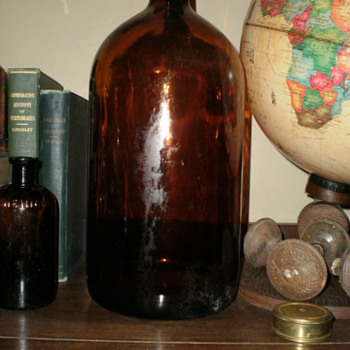 Large Amber Bottle...  - Bottles