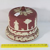 10'' Wedgwood Crimson Cheese Stand