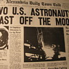 Historic Front page News -- Blasting off from the Moon