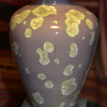 Nice, Little Urn with Chrstaline Glaze and a Surprise! - Art Pottery