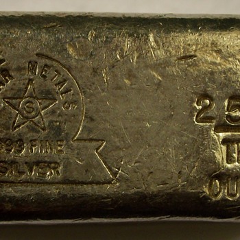 Silver Bar from "Star Metals" 25.42 ounces 999 fine Silver