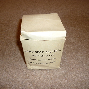 Unissued helmet lamp - Military and Wartime