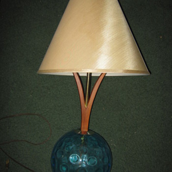 Danish-Modern style sculptural table lamps