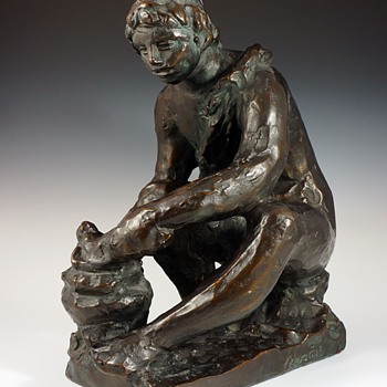 Renoir “Le Feu” Bronze (1916) - Art Nouveau