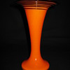 Czech Art Deco Art Glass Tango Vase with an Amethyst Corded / Coiled Decor 1920's 30's