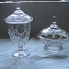 Covered glass dishes
