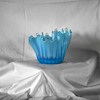 "FOSTORIA SEASCAPE" Blue Opalescent Vase