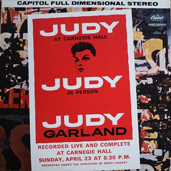 "Judy at Carnegie Hall" Double LP Vinyl Record - Records