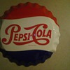 27 inch Pepsi Cola tin wall sign
