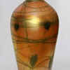 Quezal Golden Heart & Vine Vase, Large