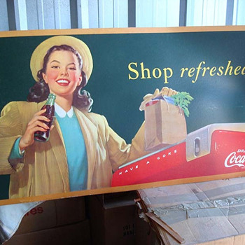Shop Refreshed Metal Sign - Coca-Cola