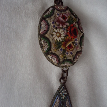 Italian Micro Mosaic Pendant - Fine Jewelry
