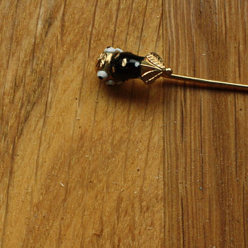 14 k gold blackamoor pin