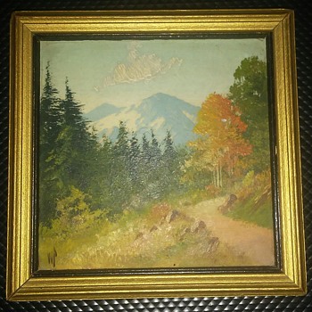 Willard Page Miniature Painting 4x4 inches - Fine Art