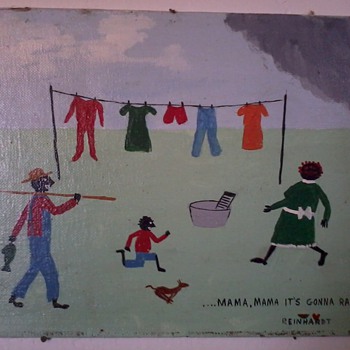 New Orleans "Primitive" Paintings(1) by William H. Reinhart, "Red Dog Series"12 pieces
