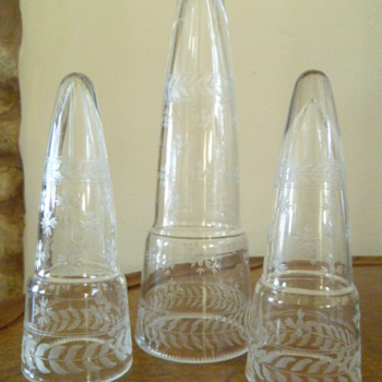 3 glass dome's?? what are they? - Glassware