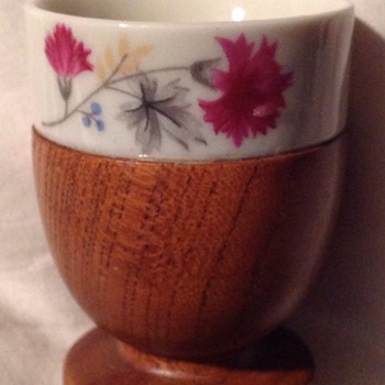 Wood & ceramic egg cup - Kitchen