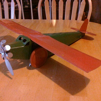 Old 30's toy airplane.  