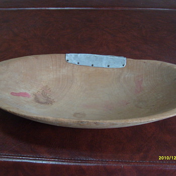 Old Wooden Bread Dough Bowl