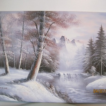 2 M. Scott Raised Relief Paintings - Visual Art