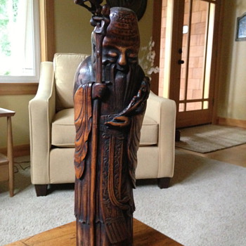 Japanese bamboo (?) statue