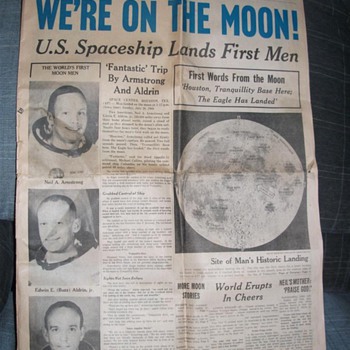 Des Moines Register -Man On The Moon - Paper