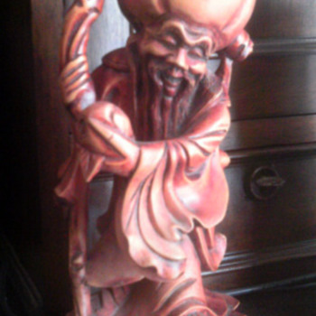 Chinese Wood Statue - Asian