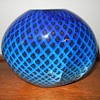 Eickholt Studio, Blue Quilt Glass Vase