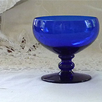 Cobalt crystal glass