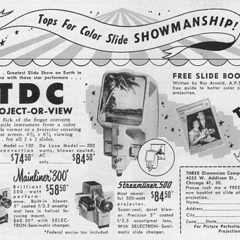 1952 - TDC Slide Viewers Advertisement