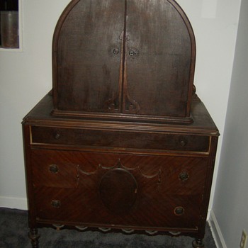 Beautiful Antique Dome Top Chest of Drawers I Got From My Mom