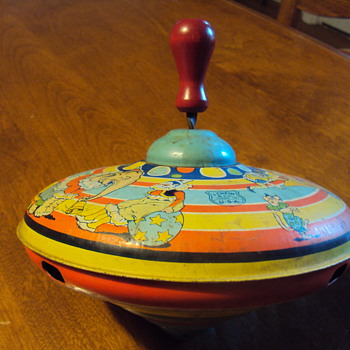 Tin Circus Spin Top
