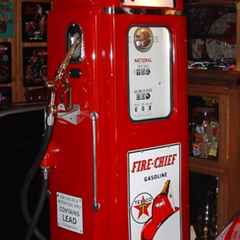 National Gas Pump...Theme Is Texaco Fire Chief Gasoline...37 cents a gallon