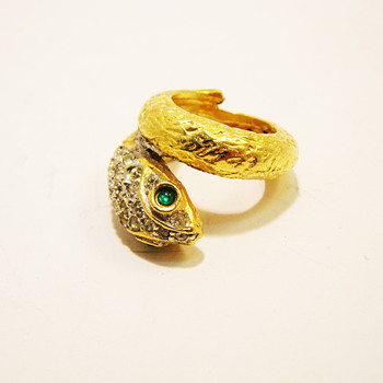 Vintage Kenneth Jay Lane Snake Ring