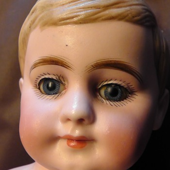 ANTIQUE BISQUE BOY DOLL