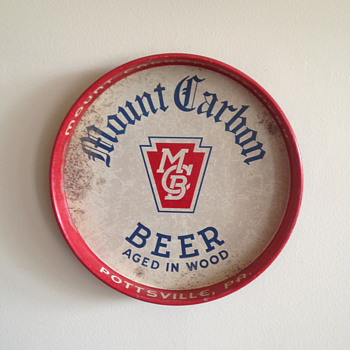 Mount Carbon Beer Tray - Breweriana