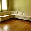 Bernhardt sectional sofa and armless chair