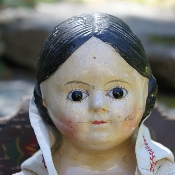 Papier-Mache Glass Eyed Pre-Greiner - Dolls