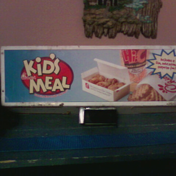kids meal sign - Advertising