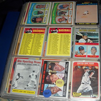 1960-72 Checklists and League Leaders and World Series highlights oh my!