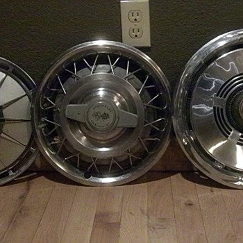 Vintage Metal Hub Caps 