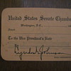 1963 United States Senate Pass - Lyndon B Johnson