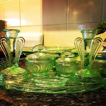 Trinket/Dressing table set - Glassware