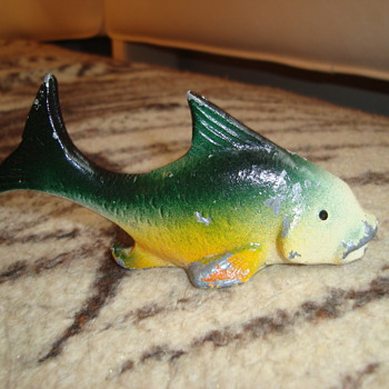 1940s Cast Iron Figural Fish Bottle Opener - Breweriana