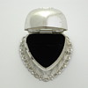 silver scalloped heart ring box